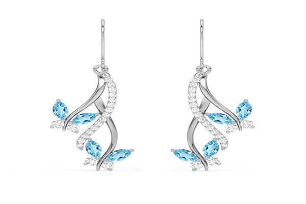 Clara 925 sterling silver butterfly jewellery set with Swiss zirconia pendant earrings bracelet and ring for women