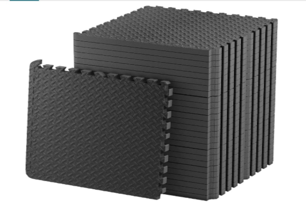 Nasmodo 1 Inch / 25mm Gym Floor Mats (4–16 Pcs) | Heavy Workout Interlocking EVA Foam Tiles