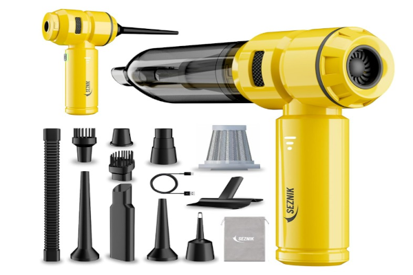 SEZNIK Cordless Vacuum Cleaner for Car & Home | 15000Pa Suction | 4-in-1 Blower & Vacuum
