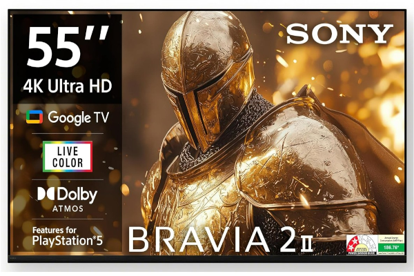Sony 55 Inch BRAVIA 2M2 4K Ultra HD Smart Google TV | Dolby Atmos, X1 Processor
