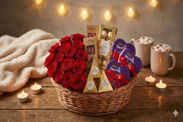 Valentine chocolate gifts and hampers with up to 50% off for couples and loved ones