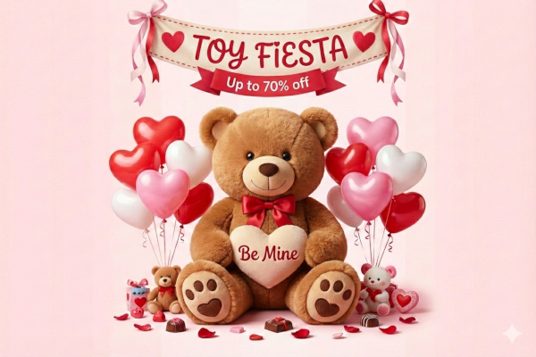 Shop Valentine’s Day toys and games on Amazon India. Find plush soft toys, couple games, puzzles, and cute gifts with fast delivery and great deals.